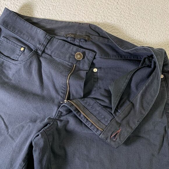QOR Chino Pants Mens 34x32 Performance Navy Blue Outdoor Zip Pockets 3xDry - Picture 2 of 15